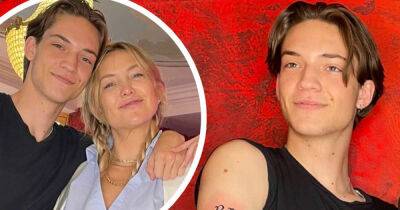 Kate Hudson watches her son Ryder, 18, get a tattoo - www.msn.com