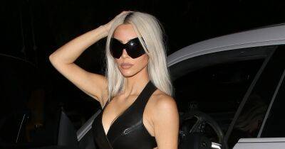 Khloe Kardashian - Kim Kardashian - Kris Jenner - Kim Kardashian West - Kim Kardashian shows off svelte figure in skimpy leather for sister Khloé's birthday - ok.co.uk - California