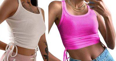 This Ruched Crop Top Is the Tank Upgrade You’ve Been Waiting For - usmagazine.com
