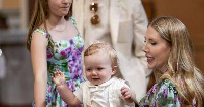 Katherine Ryan - Bobby Kootstra - Katherine Ryan beams in snaps with son Fred and family as he's christened in Ireland - ok.co.uk - Ireland