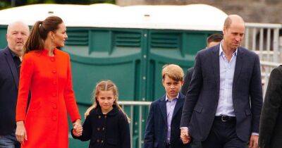 Kate and William hold hands with George and Charlotte at Cardiff castle's Jubilee celebration - www.ok.co.uk - Britain - Charlotte - city Welsh - city Charlotte
