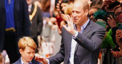 Kate Middleton - Zara Tindall - Bonnie Tyler - Mike Tindall - prince William - Aled Jones - prince George - Prince William teaches son George, eight, how to wear cufflinks in sweet clip - ok.co.uk - Britain
