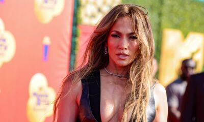 Jennifer Lopez dons daring black dress for MTV Movie and TV Awards red carpet - hellomagazine.com