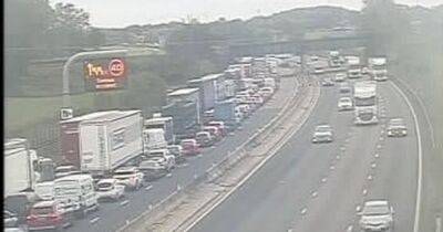 M6 crash near Manchester Airport causes 12-mile tailbacks and 60-minute delays - www.manchestereveningnews.co.uk - Manchester - city Sandbach