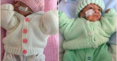 Premature twins who could fit in the palm of their dad's hands weighed just 3lb each - manchestereveningnews.co.uk - Britain