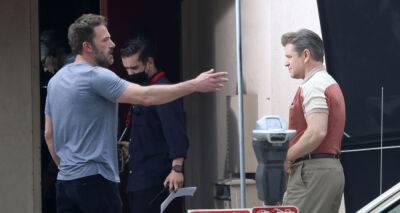 Matt Damon - Michael Jordan - Phil Knight - Ben Affleck Directs Matt Damon During Latest Day of Filming 'Nike' Movie - justjared.com - Los Angeles - Jordan