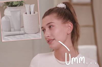 Hailey Bieber - Hailey Bieber's Skincare Line Causing Breakouts?! Reddit Users Make Shocking Claims About Rhode! - perezhilton.com