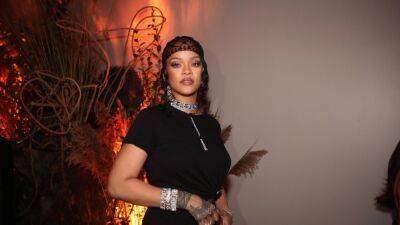 Ap Rocky - Rihanna Continues to Embrace an All-Black Wardrobe - glamour.com - Mexico - city London, county Park