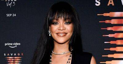 Rihanna Rocks All-Black Outfit and Blue Eyeshadow as She Makes Rare Post-Baby Appearance in London - www.usmagazine.com - London - Mexico