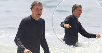 Sir Paul McCartney, 80, looks in great spirits as he enjoys dip in sea - www.msn.com - USA - county Hampton