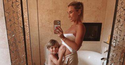 Pregnant Billie Faiers shares heartwarming snap of son Arthur cuddling her bump - www.ok.co.uk