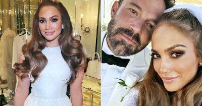 Jennifer Lopez wore two dresses for surprise wedding to Ben Affleck - www.msn.com - Las Vegas - Lebanon