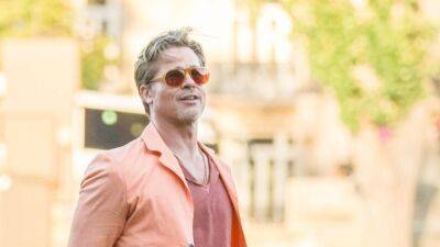 Brad Pitt Rocks an All-Orange Ensemble For 'Bullet Train' Photo Call in Paris - www.etonline.com - Paris - Japan