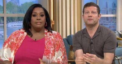 Alison Hammond looks shocked as Dermot O’Leary calls her a ‘b***h’ on This Morning - www.ok.co.uk