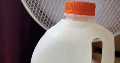 Woman explains how to make DIY air con at home using milk bottle and ice - www.dailyrecord.co.uk - Britain