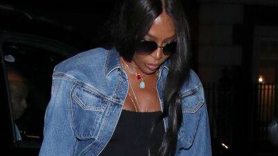 Naomi Campbell Takes the Double Denim Trend to New Heights - www.glamour.com