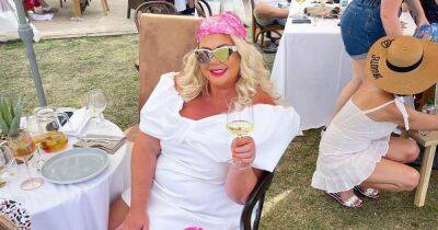 Gemma Collins looks incredible in white minidress during glam day out with nephew - www.ok.co.uk - Britain