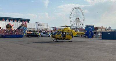 Two people taken to hospital after being rescued from the sea at Blackpool - www.manchestereveningnews.co.uk - Manchester