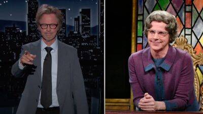 Arnold Schwarzenegger - Dana Carvey - Kevin Nealon - Voice - Dana Carvey Catches Fans Up on ‘SNL’ Characters While Guest Hosting ‘Kimmel’: ‘The Church Lady Is in Jail!’ (Video) - thewrap.com - county Aurora - Saudi Arabia
