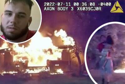 Pizza Delivery Man Saves 5 Children From Burning House -- WATCH! - perezhilton.com - Indiana - county Lafayette
