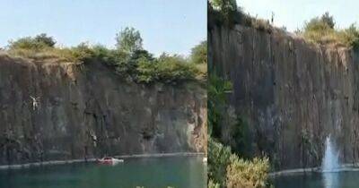 Terrifying footage shows youngsters 'tombstoning' at death spot quarry where teens lost lives after plunging into water - www.dailyrecord.co.uk - Scotland
