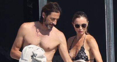 Adrien Brody & Girlfriend Georgina Chapman Towel Off After Going for Swim in Saint-Tropez - www.justjared.com - France