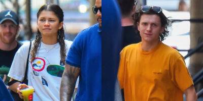 Zendaya & Tom Holland Spotted Together in Rare Sighting in NYC - www.justjared.com - New York