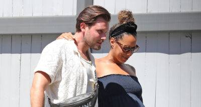 Leona Lewis - Dennis Jauch - Leona Lewis Cradles Her Baby Bump During Lunch Date with Husband Dennis Jauch - justjared.com - Los Angeles