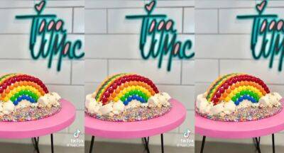 Easy Mud cake hack turns supermarket cake into a rainbow - www.newidea.com.au