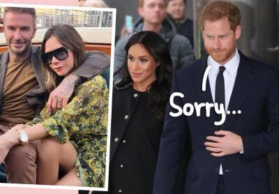 prince Harry - Meghan Markle - David Beckham - Victoria Beckhamа - Meghan Markle Accused Of Causing 'Damaging' Drama To Victoria & David Beckham's Relationship With Harry! Over WHAT?! - perezhilton.com - Victoria