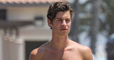 Shawn Mendes - Shawn Mendes Goes Shirtless for Walk with Friends in Santa Monica - justjared.com - Santa Monica