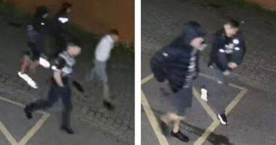 Police want to speak to these men after man 'sprayed with substance' in 'unprovoked' attack - www.manchestereveningnews.co.uk - Manchester
