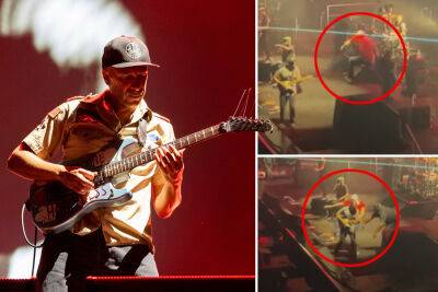 Rage Against the Machine’s Tom Morello tackled by security during show - nypost.com - Canada