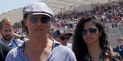 Matthew McConaughey Is Joined by Wife Camila Alves at the F1 Grand Prix in France - www.justjared.com - France - New York - city Austin