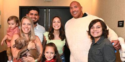 Dwayne Johnson Gives Puppy to New Family While Dressed Up As 'DC League of Super Pets' Character - www.justjared.com
