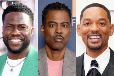 Kevin Hart - Jimmy Fallon - Will Smith - Jada Pinkett Smith - Chris Rock - Richard - Kevin Hart gifts Chris Rock a goat named Will Smith live on stage - nme.com - New York - county Hart - Smith - county Fallon - Indiana - county Will