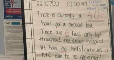 Patients forced to wait more than 40 HOURS with only six beds available as Greater Manchester A&E hits crisis point - www.manchestereveningnews.co.uk - Manchester