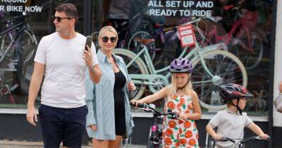 Pregnant Billie Faiers buys kids bikes for fun family day out ahead of welcoming third child - www.ok.co.uk
