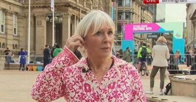 Sky News - Nadine Dorries - Kay Burley - Nadine Dorries' Sky News interview suddenly ends after off-camera altercation - manchestereveningnews.co.uk - Manchester - Birmingham