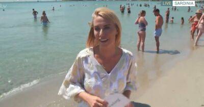 Holly Willoughby - Laura Hamilton - Itv This - Craig Doyle - ITV This Morning's Laura Hamilton stuns hosts and viewers as she strips off to plunging swimsuit - manchestereveningnews.co.uk - France - Italy