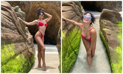 Vanessa Hudgens’ itty bitty red bikini is the gift that keeps on giving - us.hola.com - Mexico