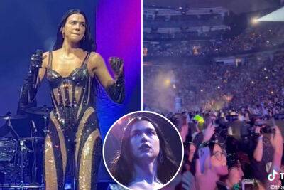 Dua Lipa fans injured by exploding fireworks snuck into concert - nypost.com - Manchester