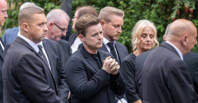 Emotional Declan Donnolly carries brother's coffin into same church he married wife Ali - www.ok.co.uk