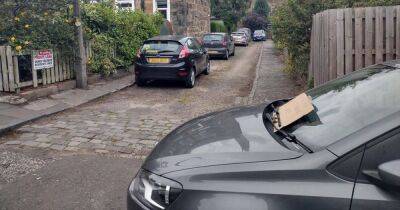 Furious neighbour leaves giant angry note on badly parked car in Scots street - www.dailyrecord.co.uk - Scotland