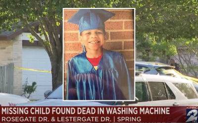 Missing Texas Boy Found Dead In Family’s Washing Machine - perezhilton.com - Texas - county Harris