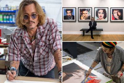 Keith Richards - Bob Dylan - Johnny Depp - Amber Heard - Jack Sparrow - Johnny Depp ‘broke the internet’ with online art sale, making millions - nypost.com - Britain - Taylor - city Elizabeth, county Taylor