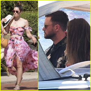 Jessica Biel Wears a Chic Summer Dress During Italian Getaway with Justin Timberlake (Photos) - www.justjared.com - Italy