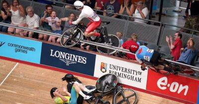Commonwealth Games horror cycling crash sees race called off after fan injured by rider going over the barrier - www.dailyrecord.co.uk - Britain - Scotland - Birmingham