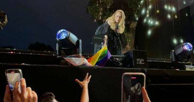 ‘Adele borrowed our Pride flag then serenaded us at her BST Hyde Park gig’ - msn.com - Britain - Charlotte - county Crosby - county Hyde