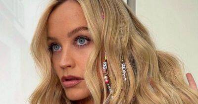 Laura Whitmore - Laura Whitmore debuts a gorgeous new pastel pink hair colour transformation - ok.co.uk - Britain - county Cotton